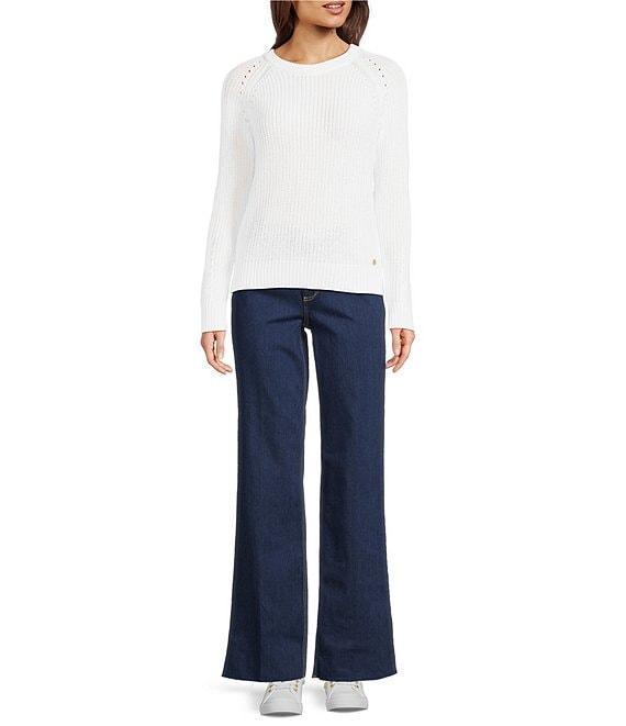 Lilly Pulitzer Belgrave Combed Cotton Knit Crew Neck Long Sleeve Sweater Product Image