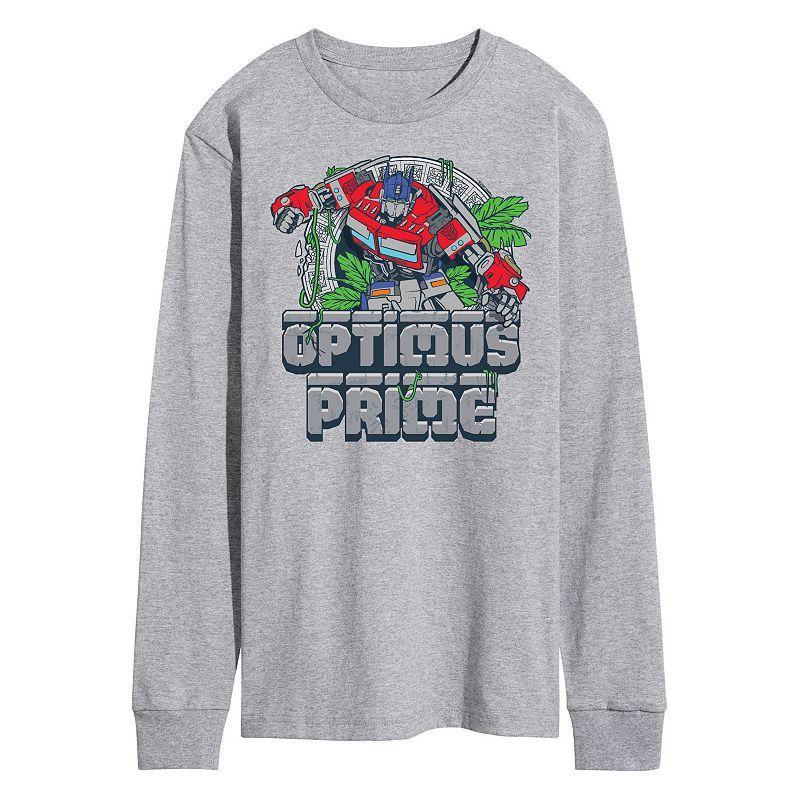 Mens Transformers Optimus Prime Long Sleeve Graphic Tee Product Image