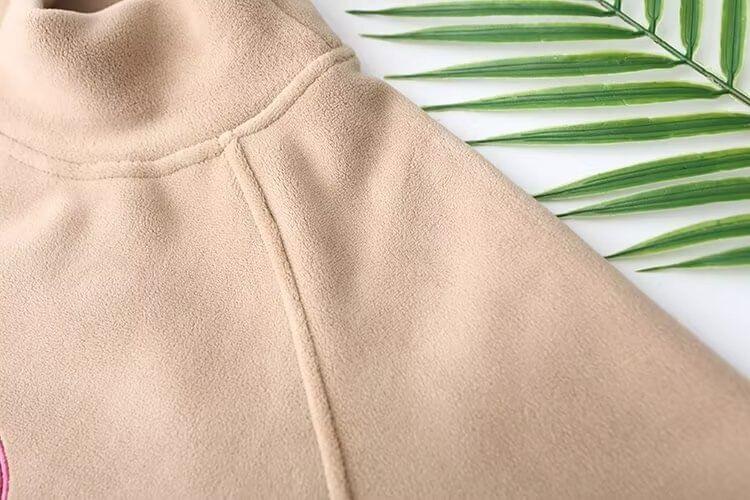 Plus Size Raglan-Sleeve Turtleneck Beanie Applique Sweatshirt Product Image