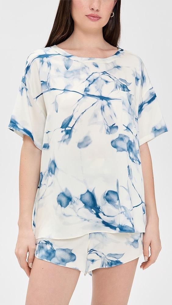 Lunya Lunya X Grace Dines Washable Silk Tee Shirt PJ Set | Shopbop Product Image