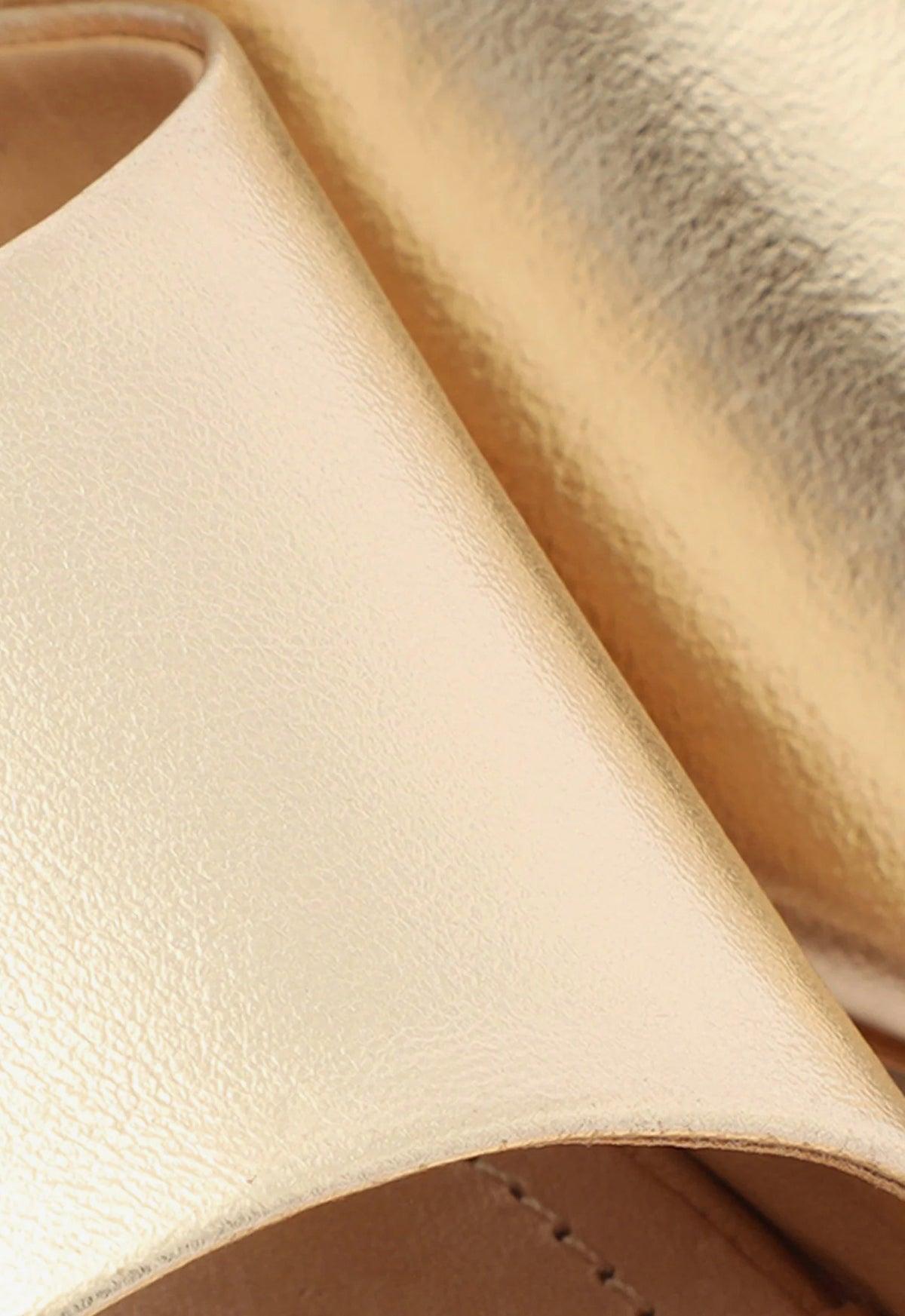 Dethalia Metallic Leather Sandal Product Image