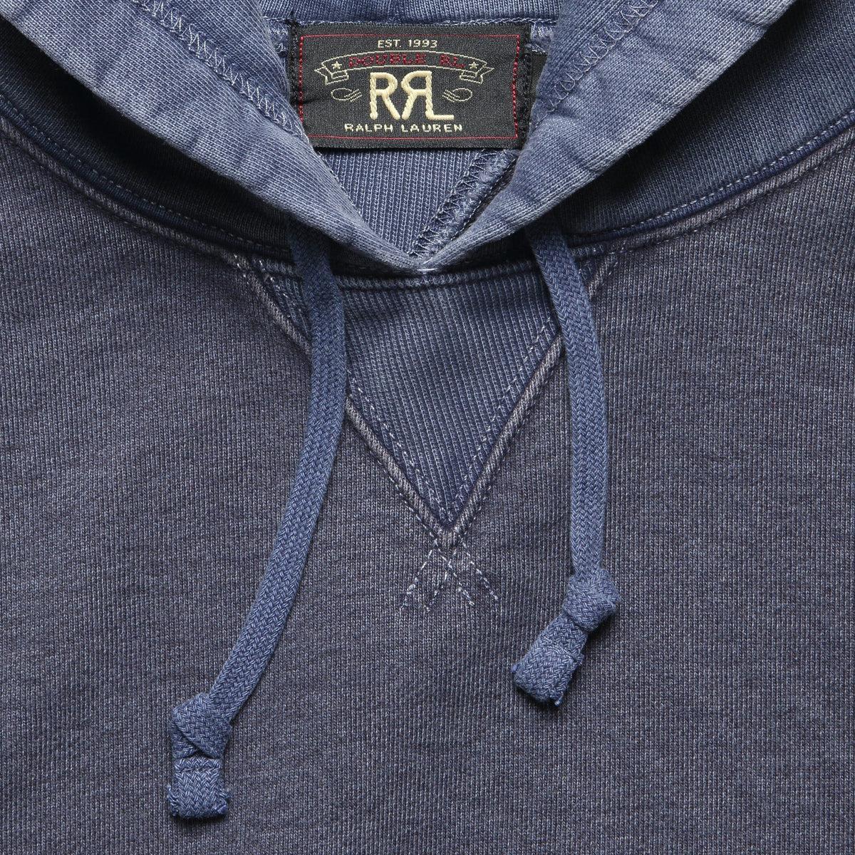Two-Tone Fleece Hoodie - Navy Product Image
