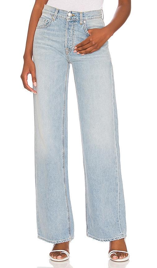 GRLFRND Lauren Super Loose Wide Leg in Blue Product Image
