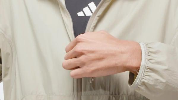 adidas City Escape Windbreaker Putty Beige M Mens Product Image