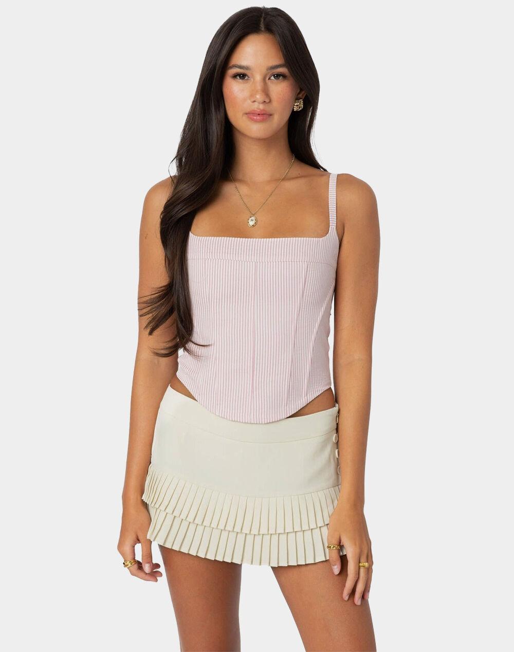 EDIKTED Cammie Striped Corset Product Image
