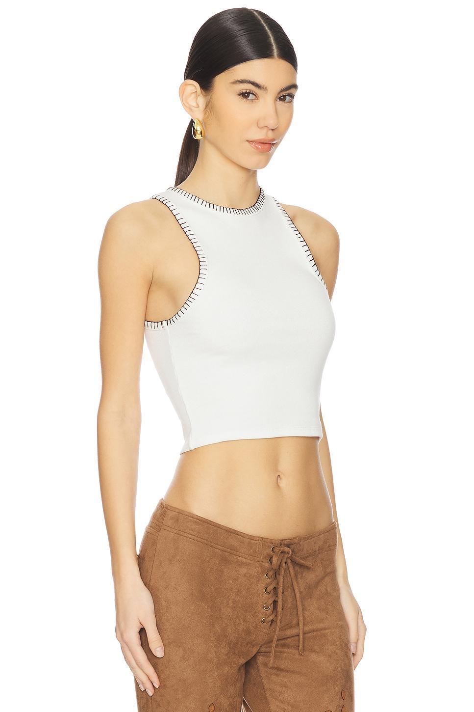 x REVOLVE Blanket Stitch Tank EB Denim Product Image
