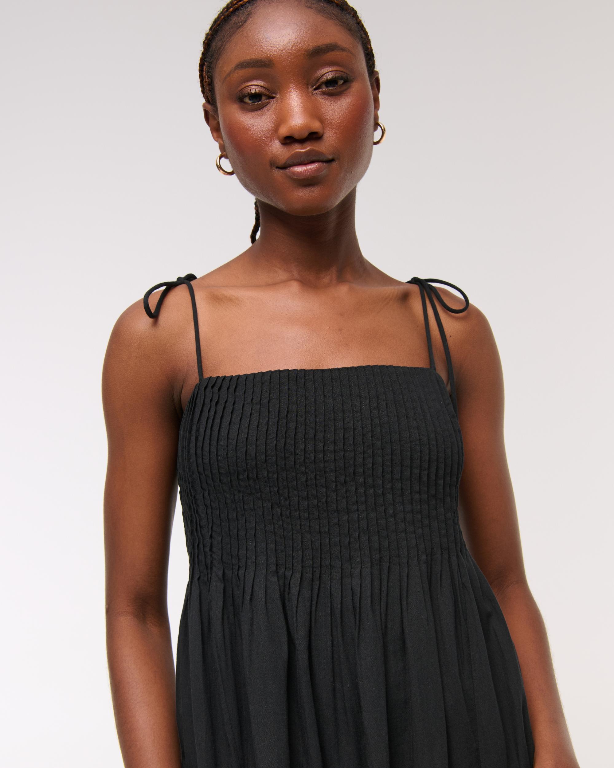 Pintuck Flowy Maxi Dress Product Image