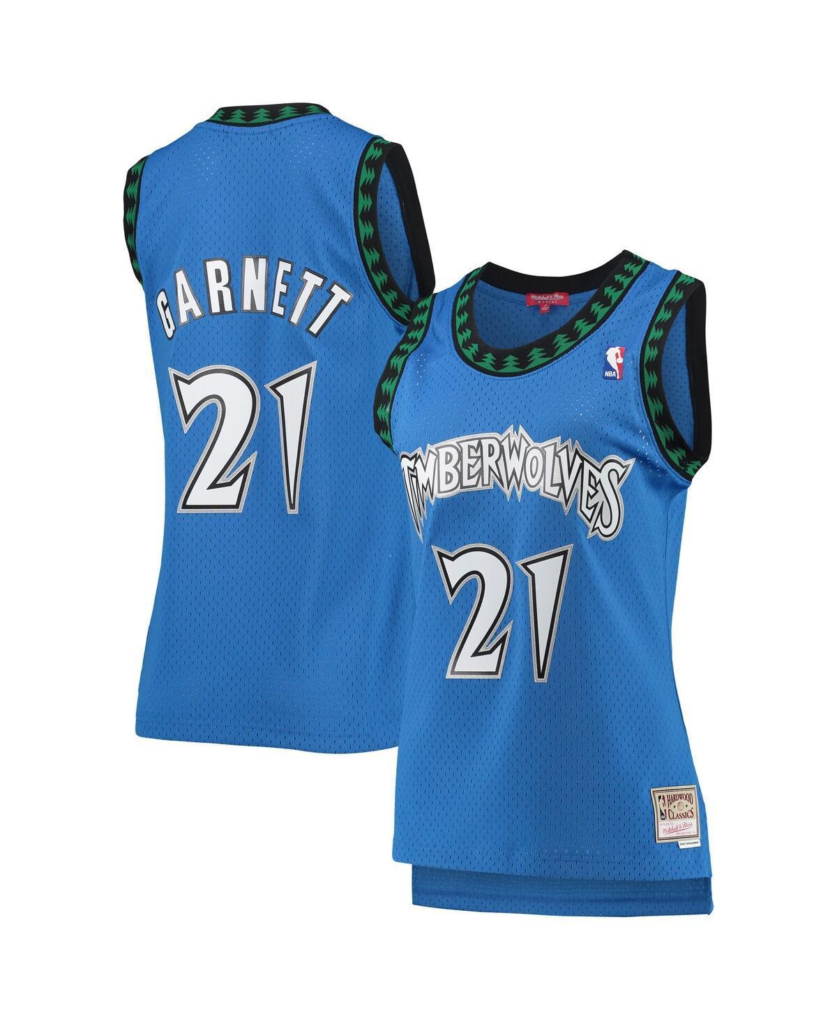 Women's Mitchell & Ness Kevin Garnett Blue Minnesota Timberwolves Hardwood Classics Swingman Jersey, Size: Small Product Image
