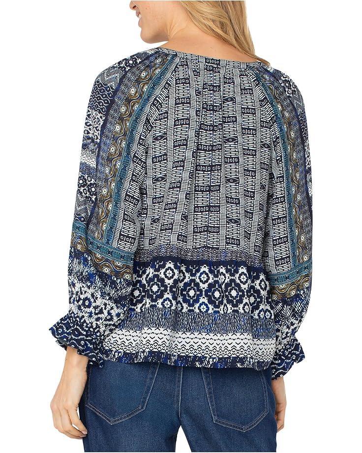 Women's Liverpool Los Angeles 3/4 Sleeve Button Front Woven Blouse Product Image