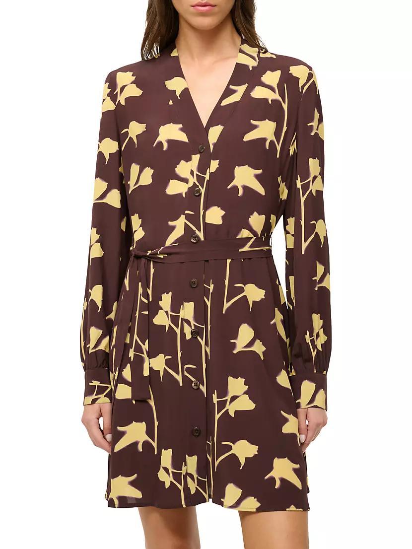 Babs Flora Tie-Waist Shirtdress Product Image