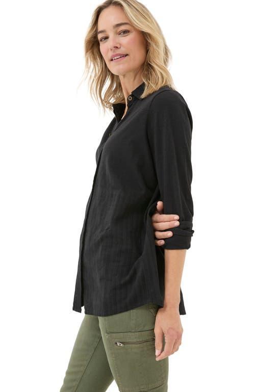 FatFace Women's Sammy Shirt Tunic in Black at Nordstrom, Size 2 Product Image