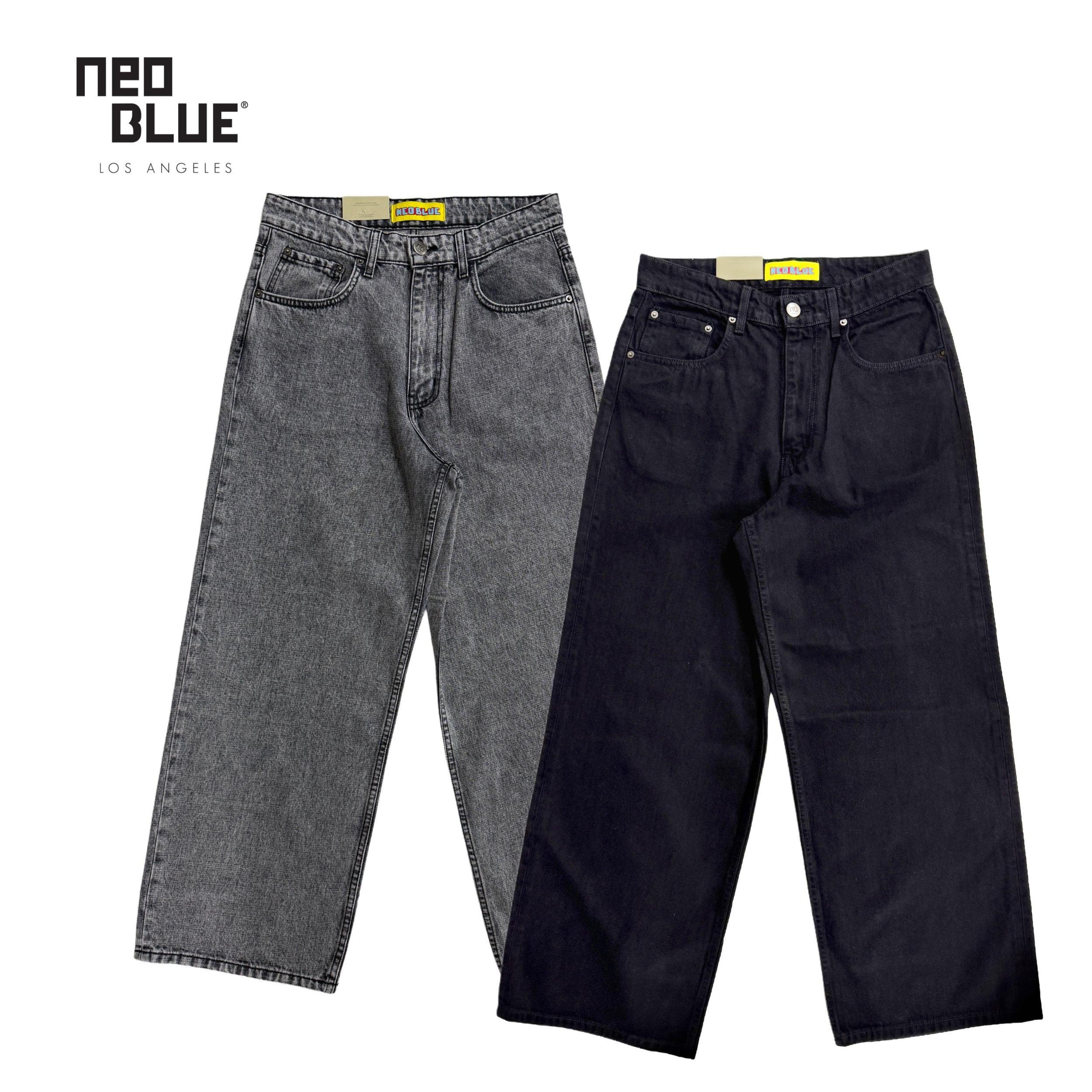 Neo Blue SUPER Baggy Jeans Male Product Image