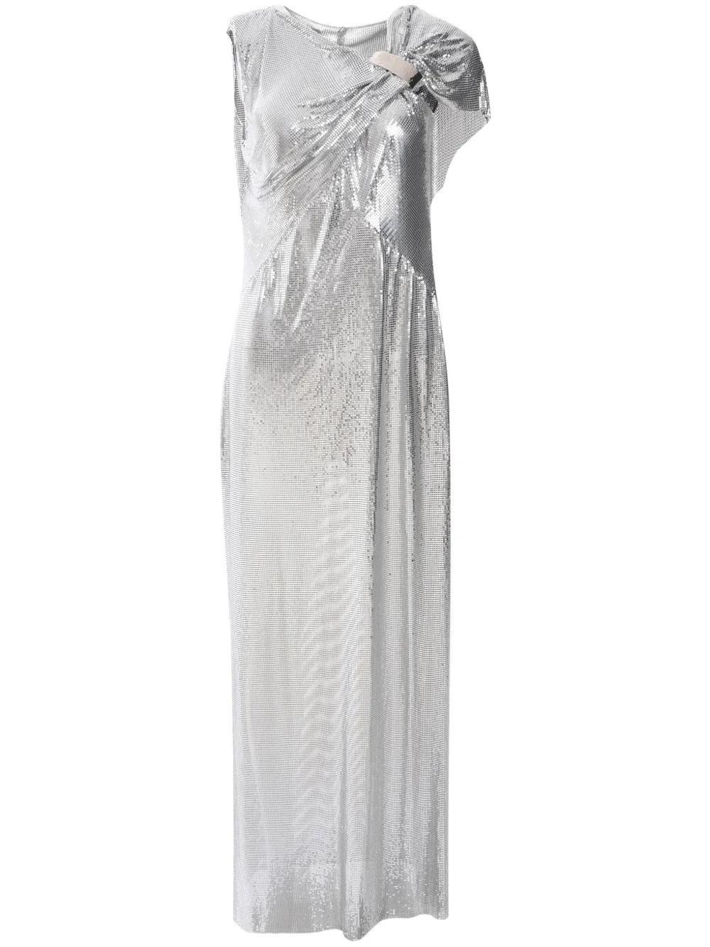 metallic mesh gown Product Image