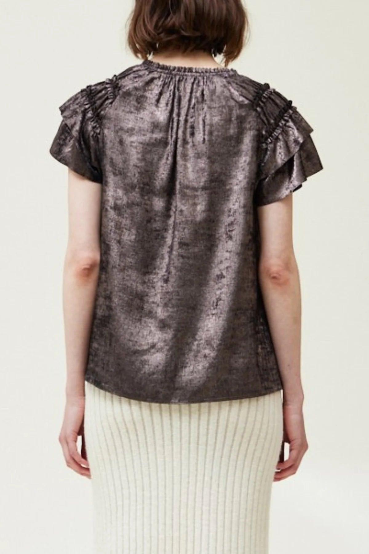 Ruffle Detail Sleevless Top Product Image