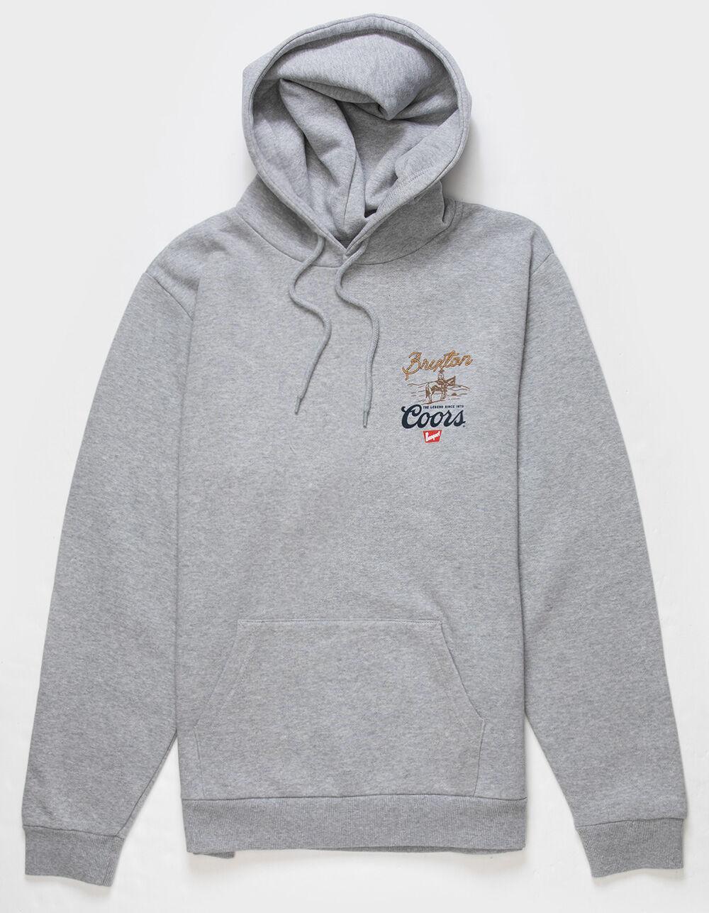 BRIXTON x Coors Griffin Mens Hoodie - HEATHER GRAY Product Image