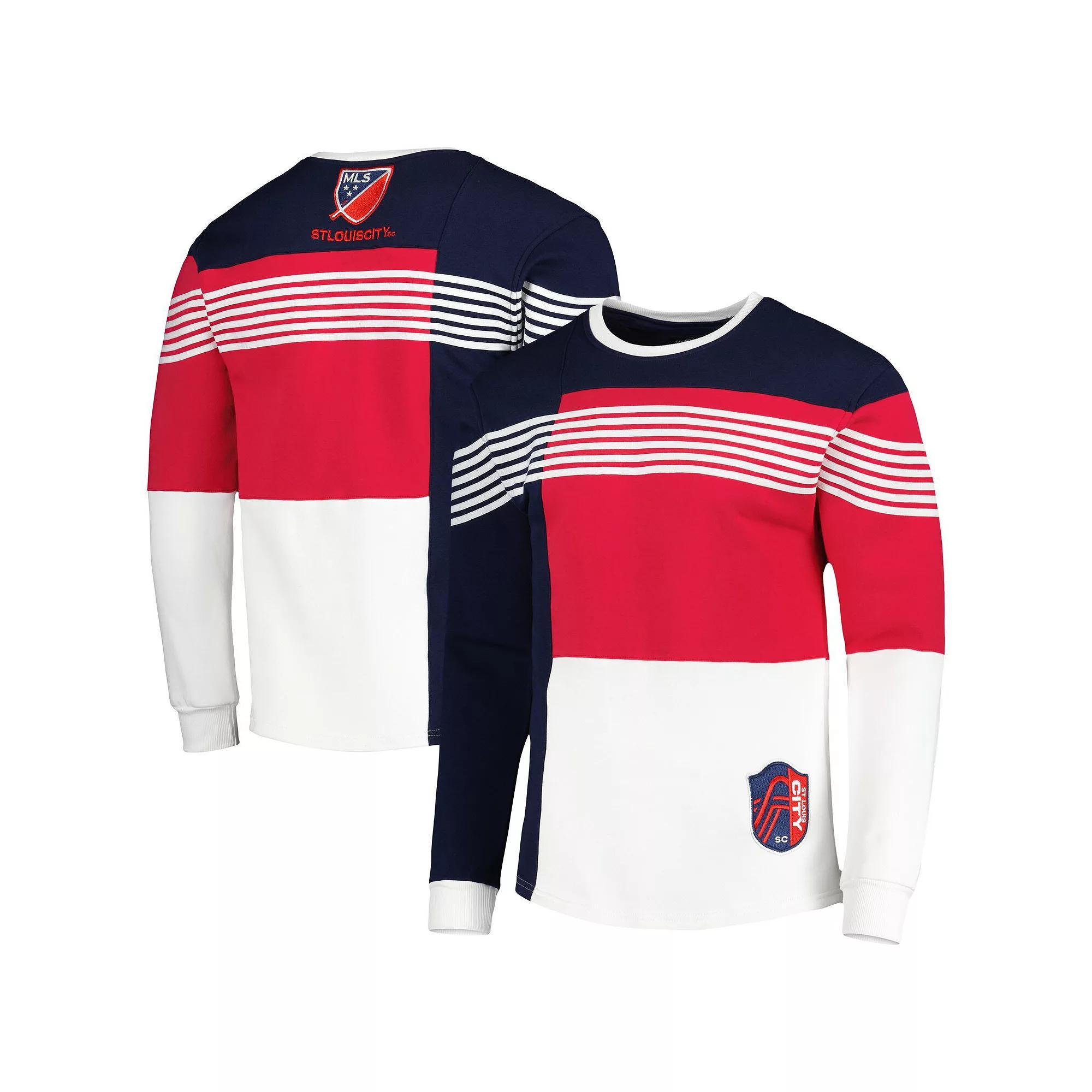 Men's Navy St. Louis City SC Logo Pullover Sweatshirt, Size: XL, Slc Blue Product Image