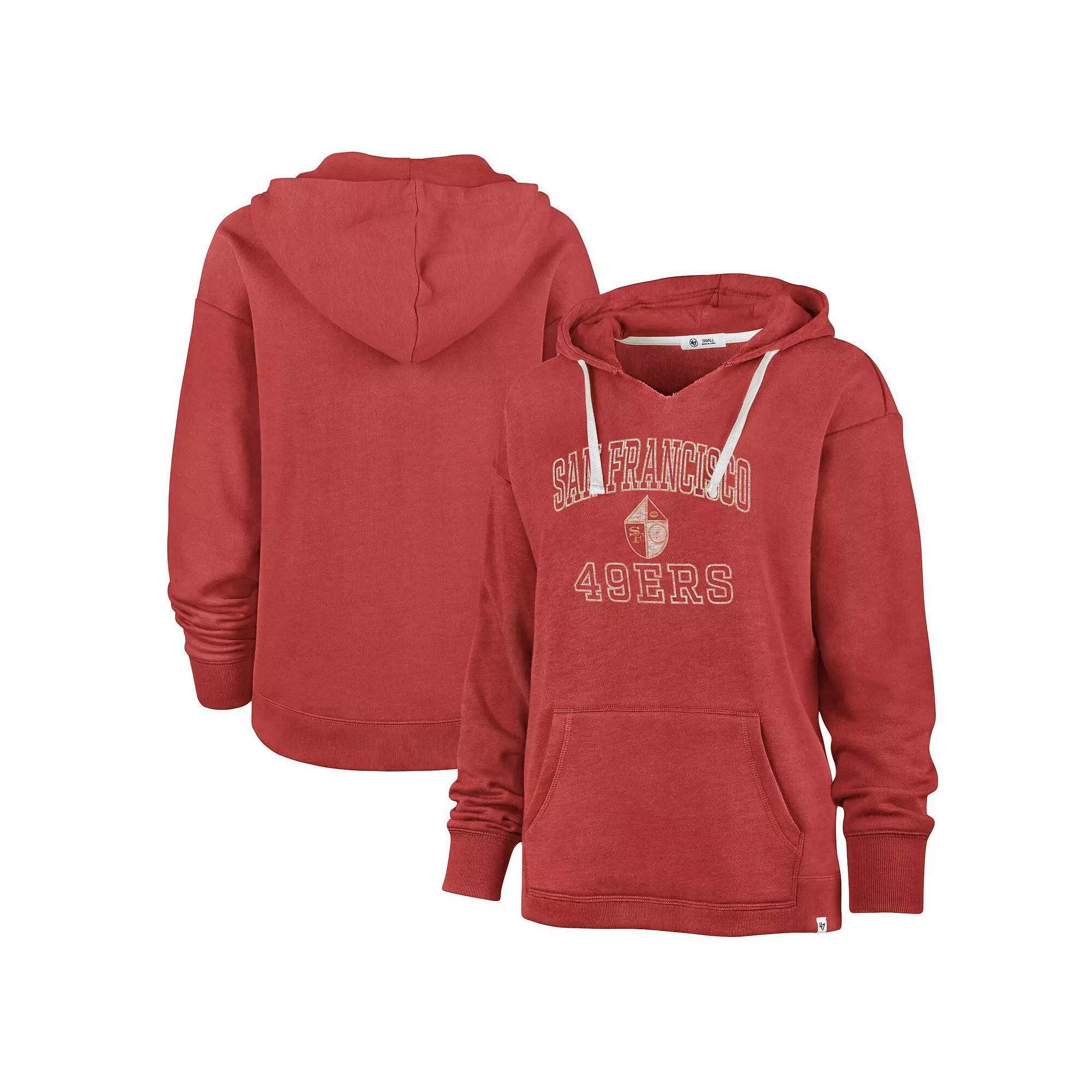 Women's Profile  Scarlet San Francisco 49ers Plus Size Kennedy Pullover Hoodie, Size: 2XL, Red Product Image