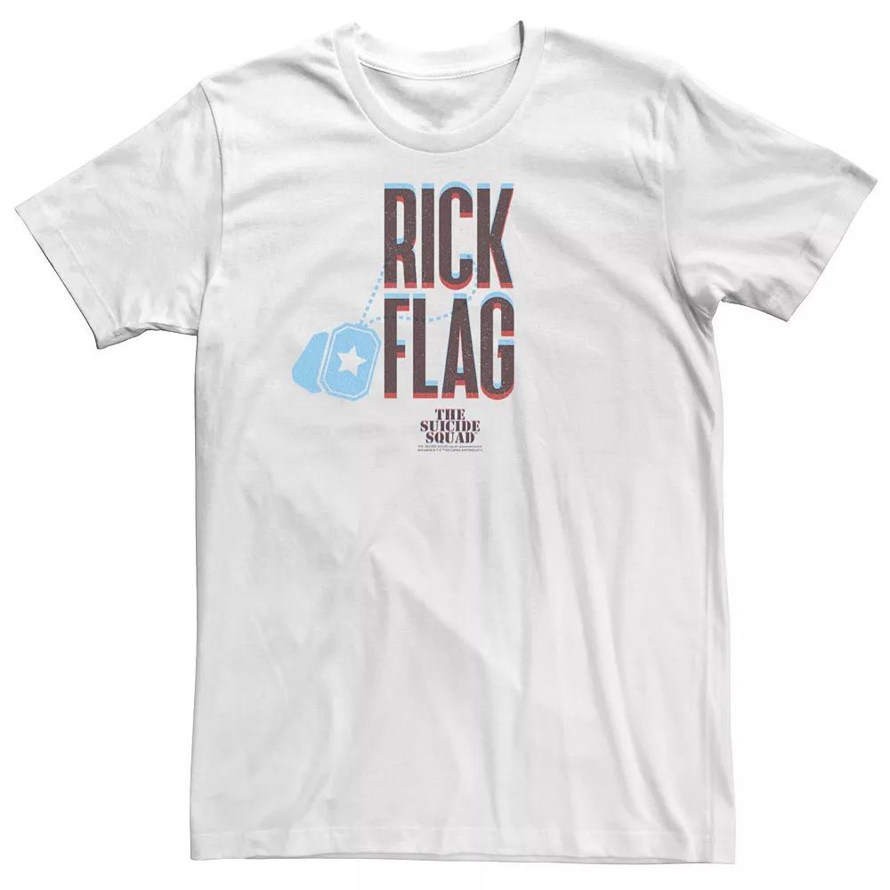 Big & Tall DC Comics The Suicide Squad Rick Flag Red And Blue Tee, Men's, Size: 4XL, White Product Image