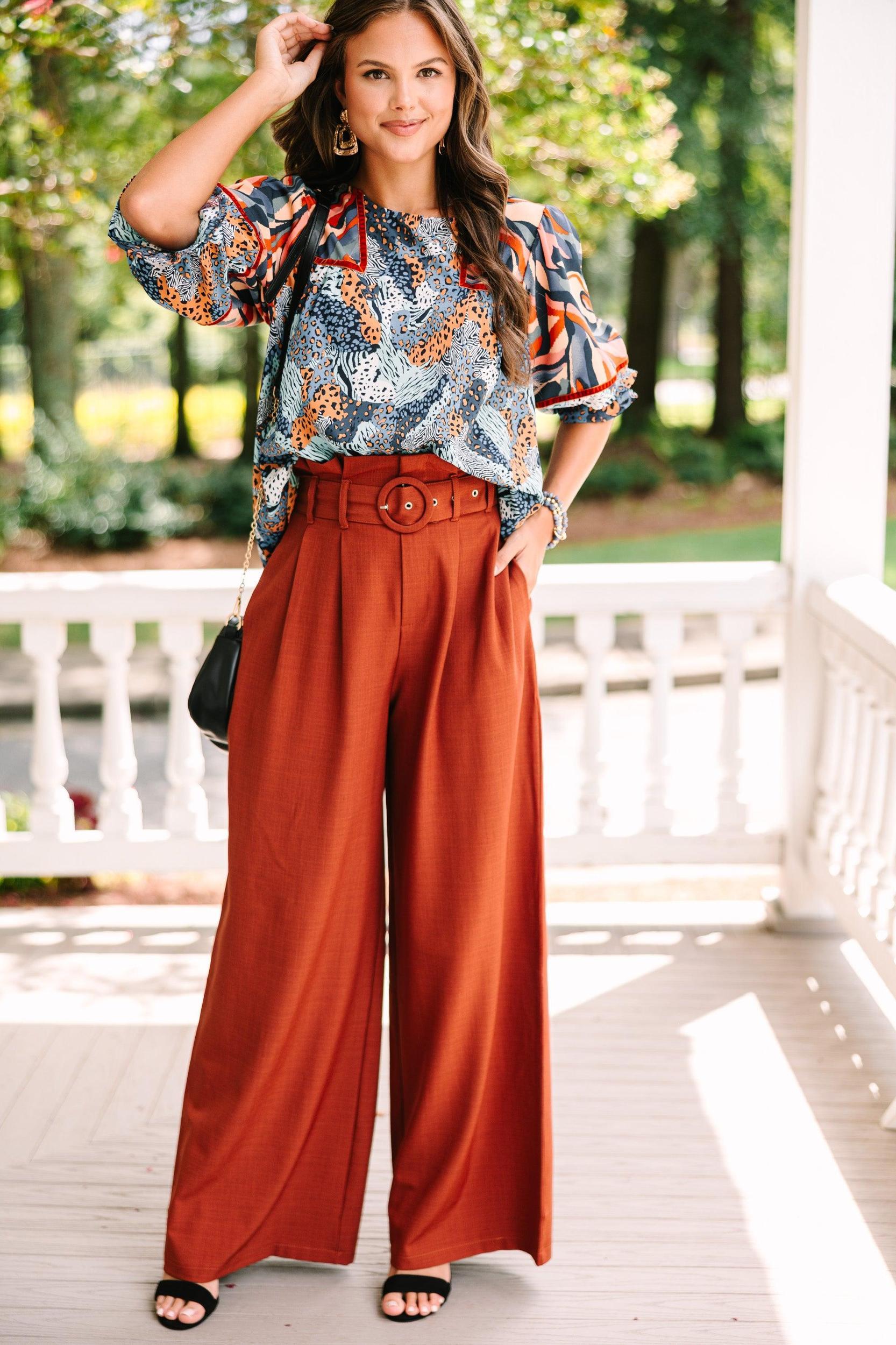 All The Reasons Blue Mixed Print Blouse Female Product Image