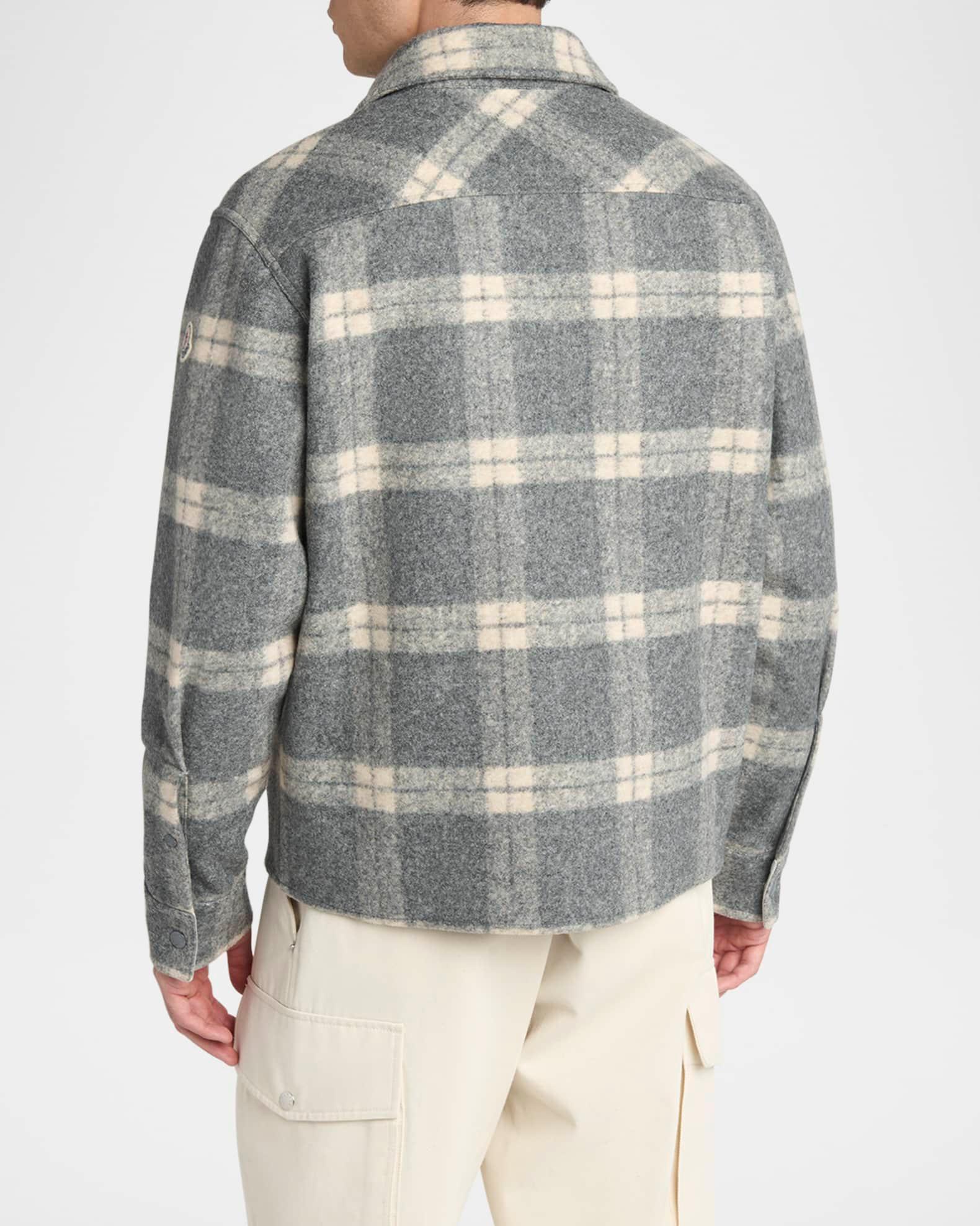 Men's Tartan Full-Zip Shirt Jacket Product Image