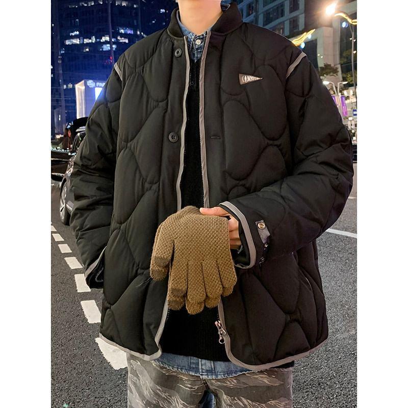 Button-Up Quilted Jacket Product Image