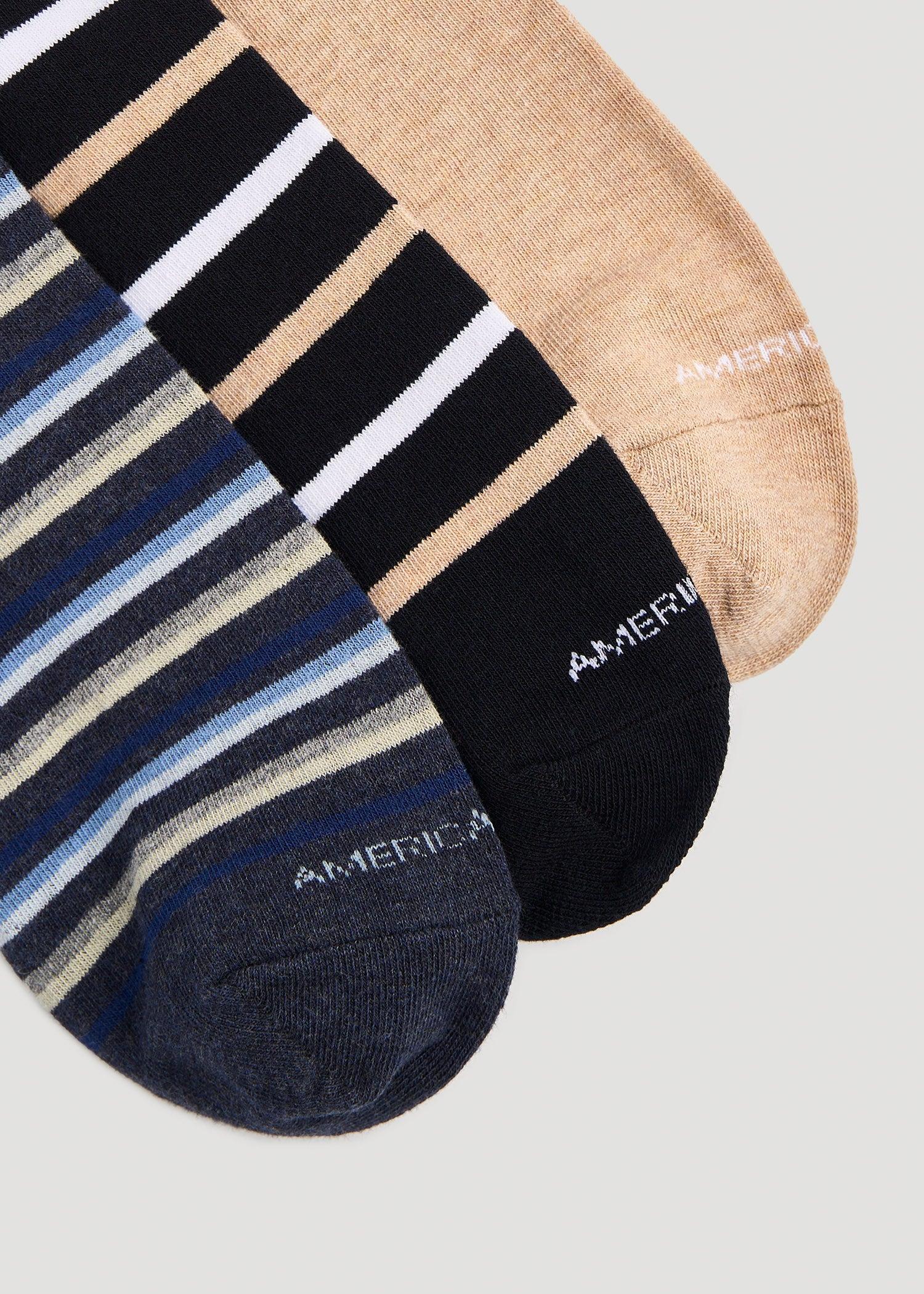 Dress Socks Size 14 to 17 (3-Pack) for Tall Men in Pack E Male Product Image