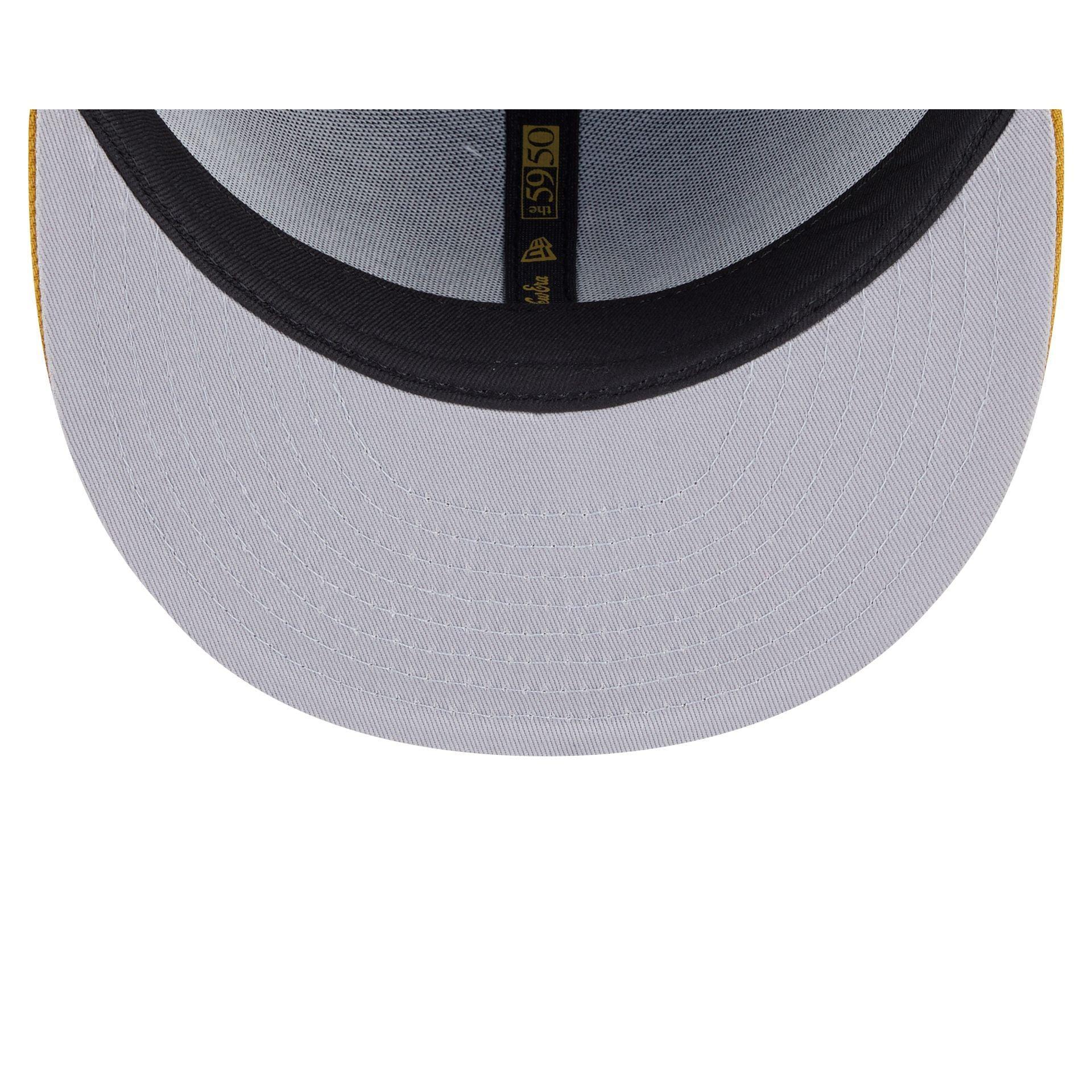 San Diego Padres Metallic Gold Logo 59FIFTY Fitted Hat Male Product Image