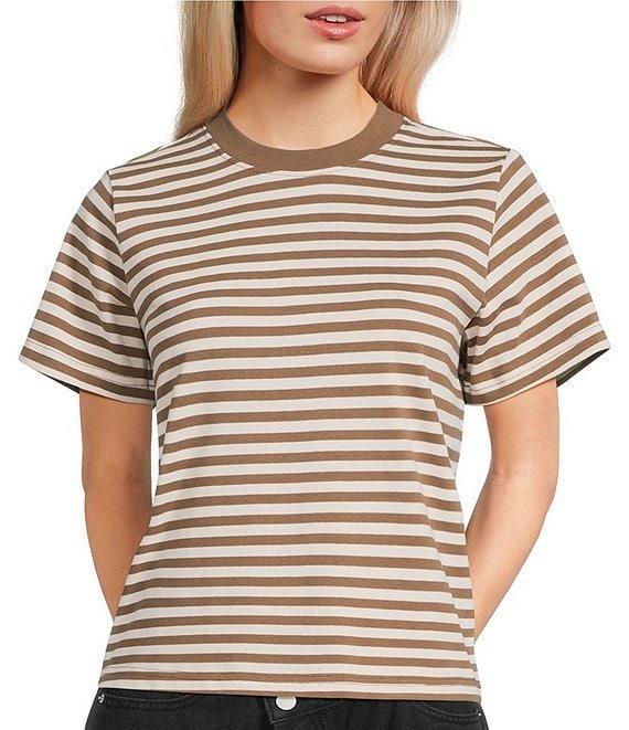 Mod Ref Knit Crew Stripe T-Shirt Product Image