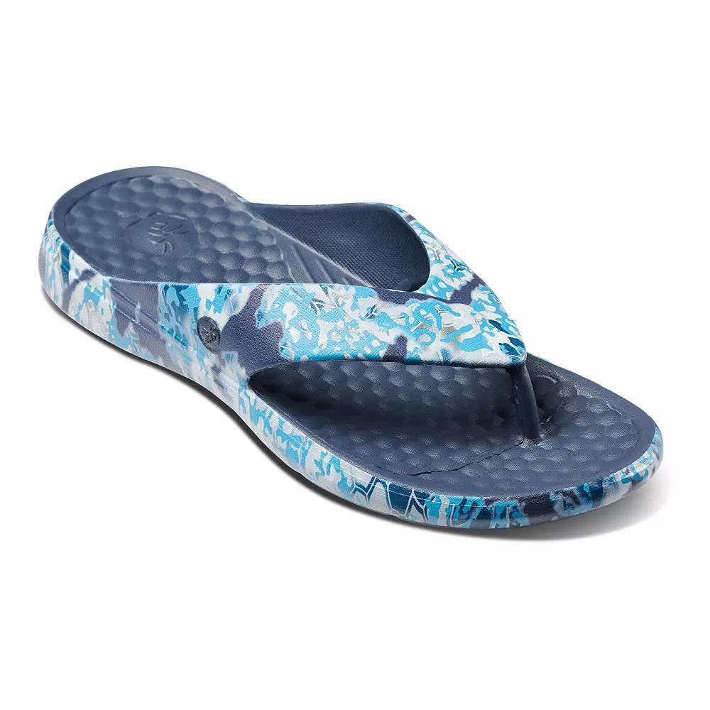 Joybees Adult Casual Flip Sandals - Dark Blue/Light Blue 12 Product Image