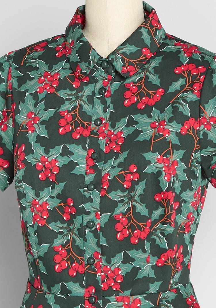 Winterberry Beauty Peplum Blouse Product Image