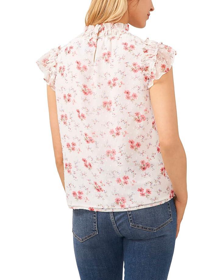 Ruffle Smocked Yoke Babydoll Blouse Product Image
