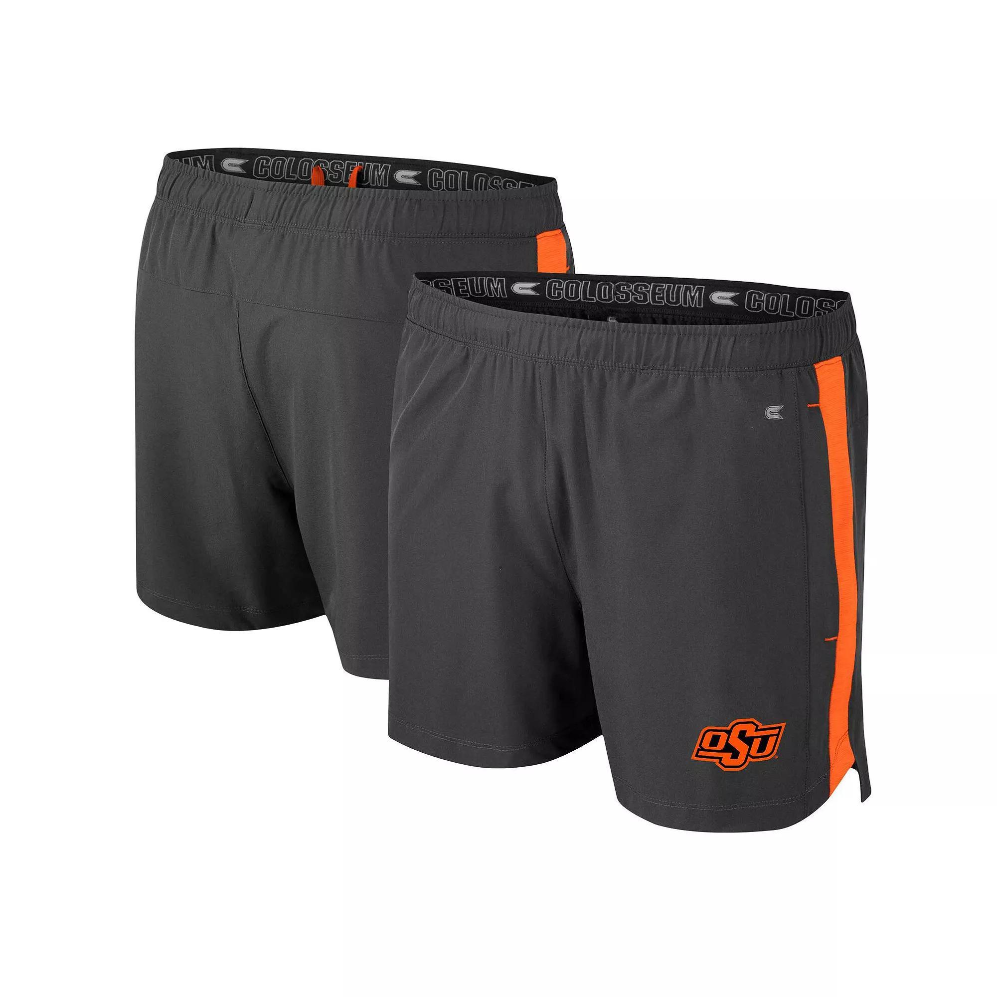 Men's Colosseum Charcoal Oklahoma State Cowboys Langmore Shorts, Size: Medium Product Image