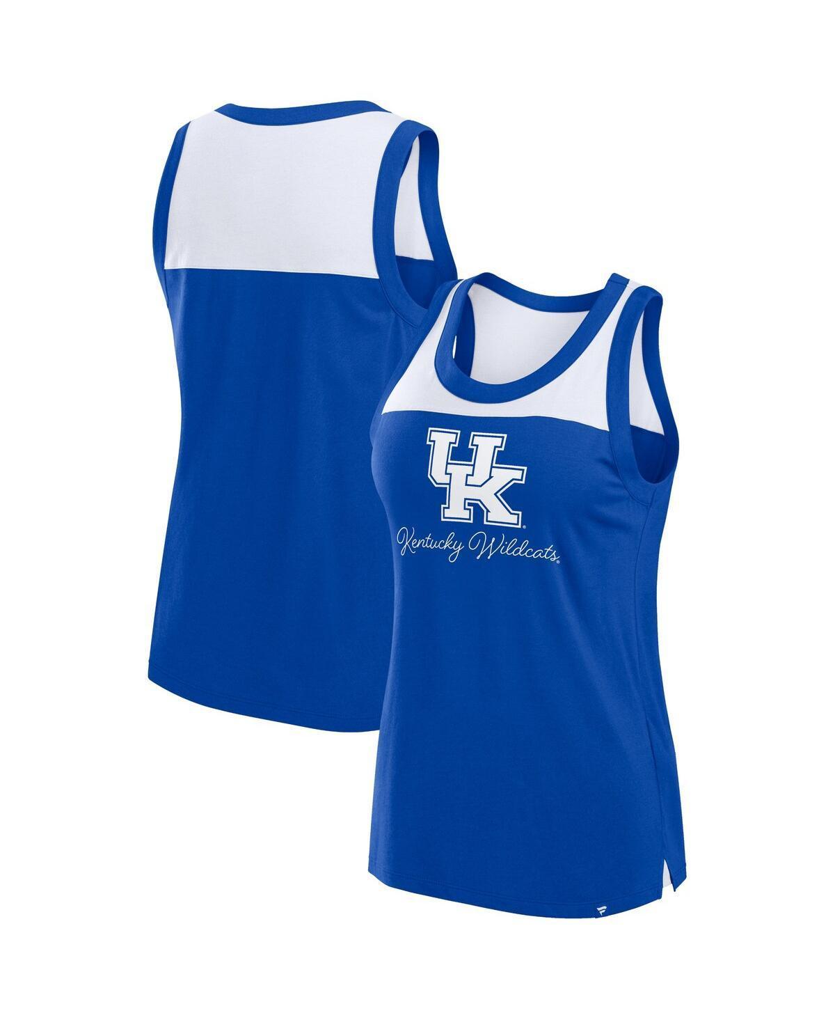 Women's Fanatics Royal Kentucky Wildcats Crosley Colorblock Tank Top, Size: 2XL, Blue Product Image