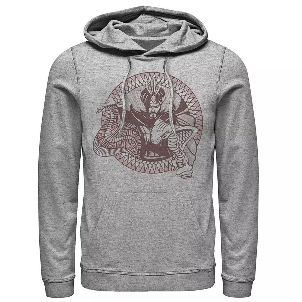 Mens DC Comics Batman Joker Put A Smile On Stamp Hoodie, Men's, Size: Medium, Athletic Grey Product Image