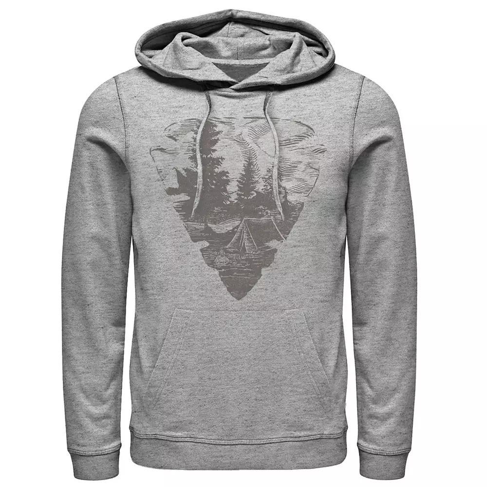 Mens Star Trek AnimatedLine Art Pull-Over Hoodie Athletic Grey Product Image