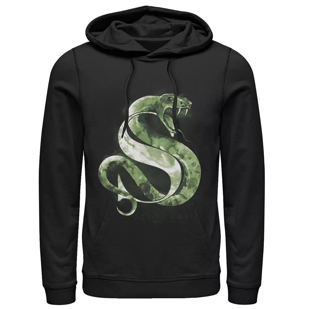 Men's Harry Potter House Slytherin Watercolor Hoodie, Size: Medium, Black Product Image