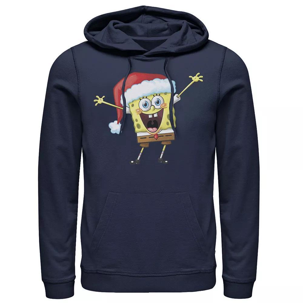 Men's Nickelodeon SpongeBob SquarePants One Happy Sponge Holiday Hoodie, Size: XXL, Athletic Grey Product Image
