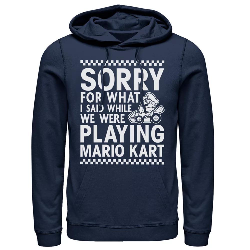 Men's Mario Kart Pullover Hoodie, Size: 3XL, Blue Product Image