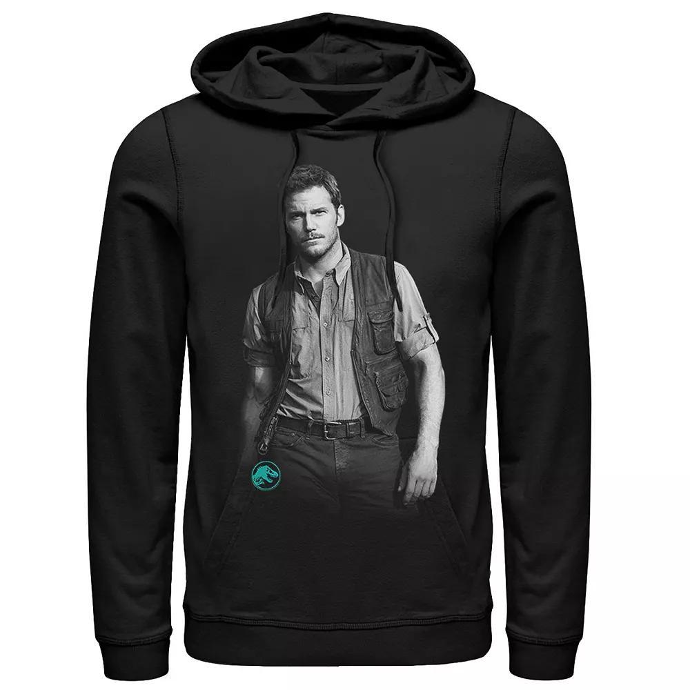 Men's Jurassic World Chris Pratt Swag Hoodie, Size: XL, Black Product Image