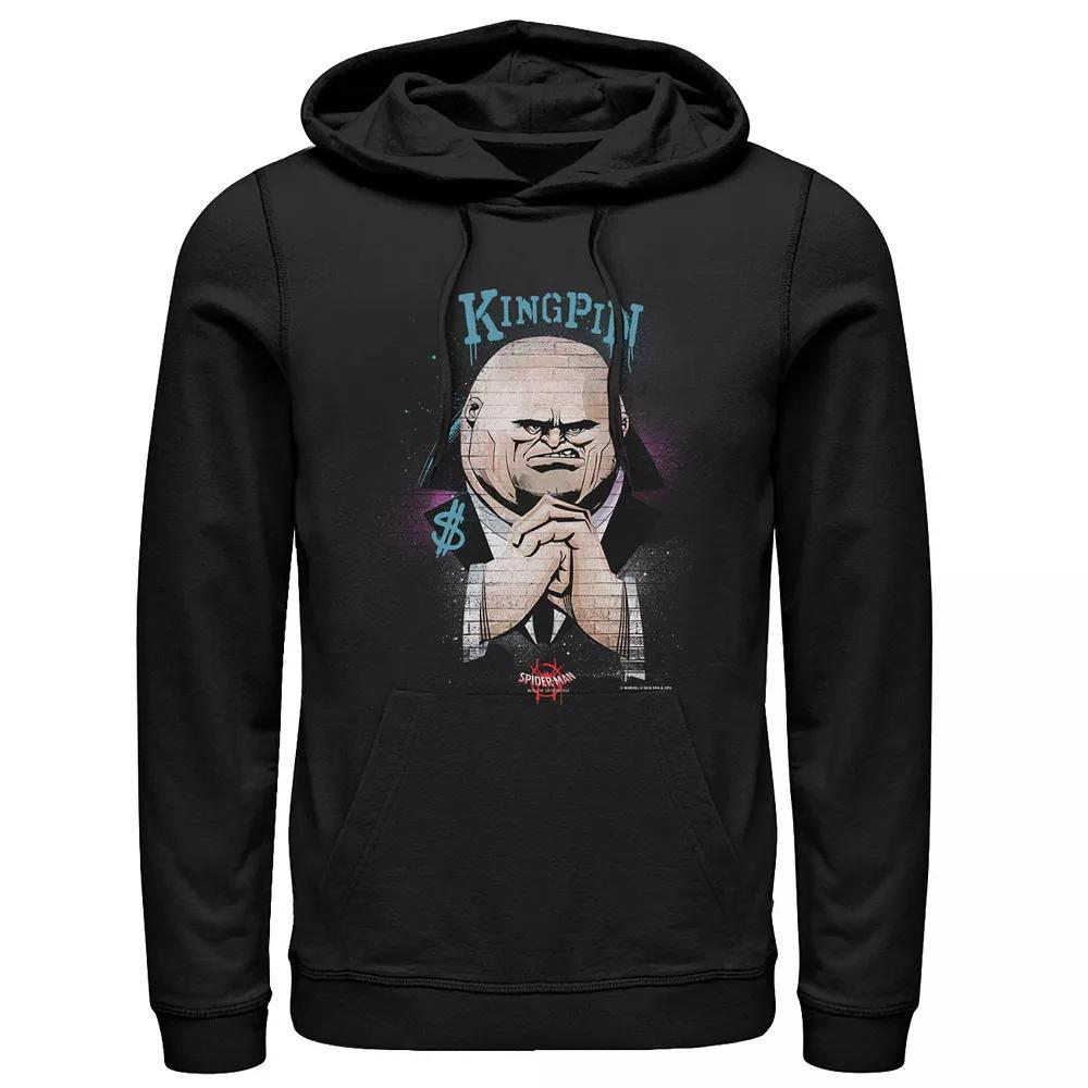 Men's Marvel Spider-Man: Into The Spider-Verse Kingpin Graffiti Graphic Hoodie, Size: XL, Black Product Image