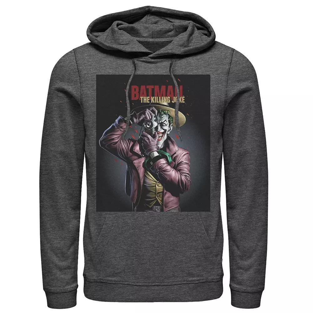Mens DC Comics Batman The Killing Joke Joker Poster Hoodie Athletic Grey Product Image