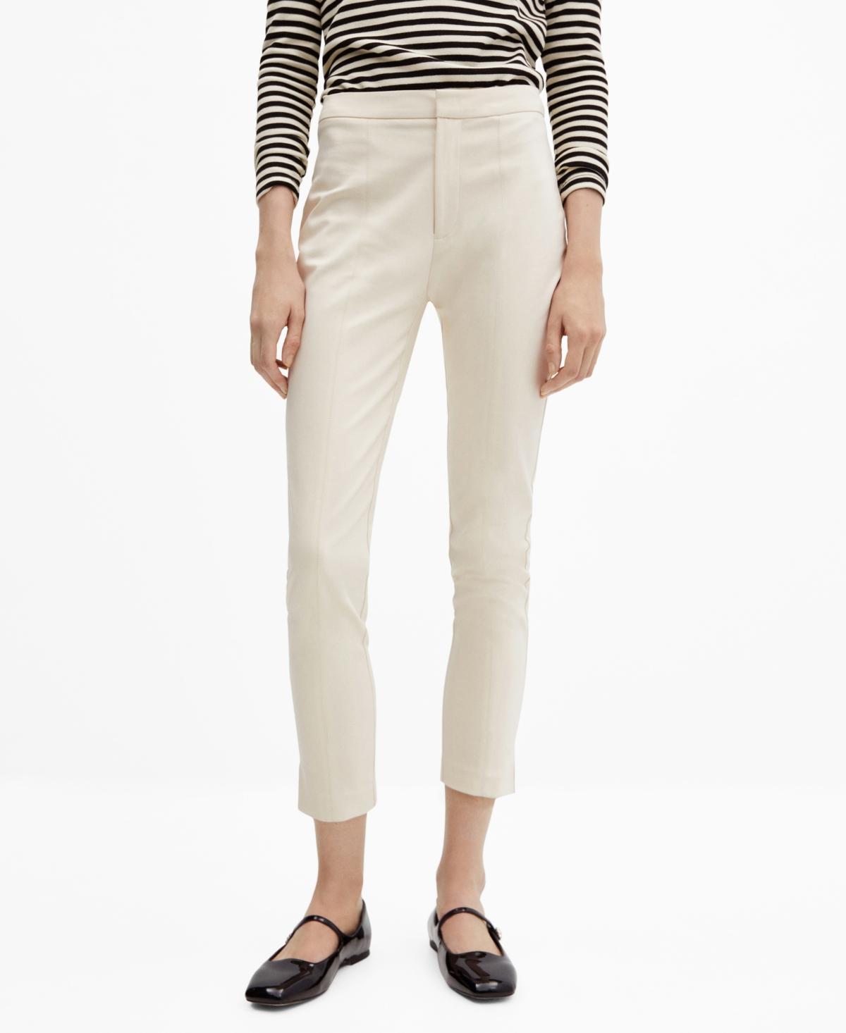 Mango Womens Crop Skinny Pants Product Image