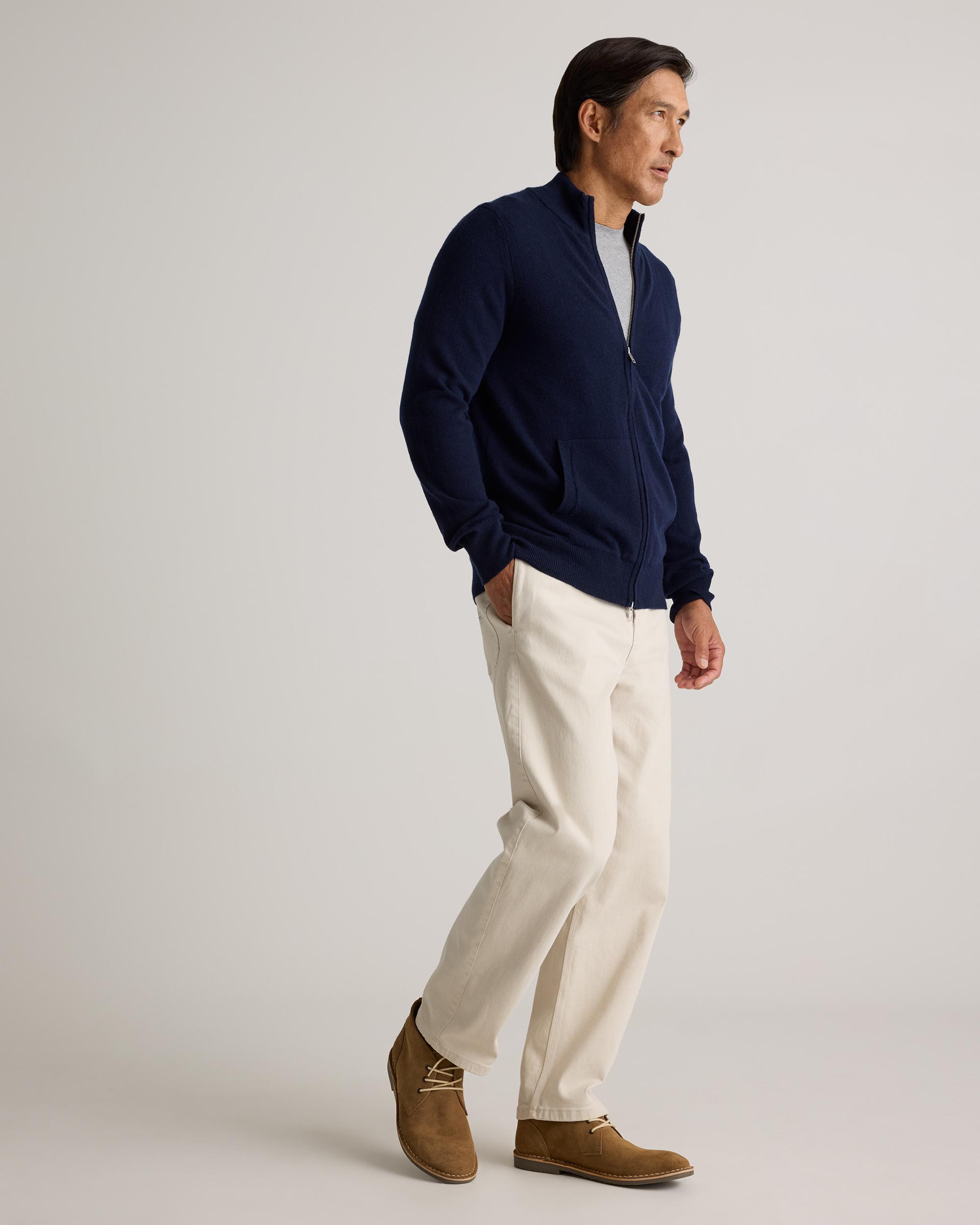 Quince | Men's Mongolian Cashmere Full Zip Sweater Size XL Product Image