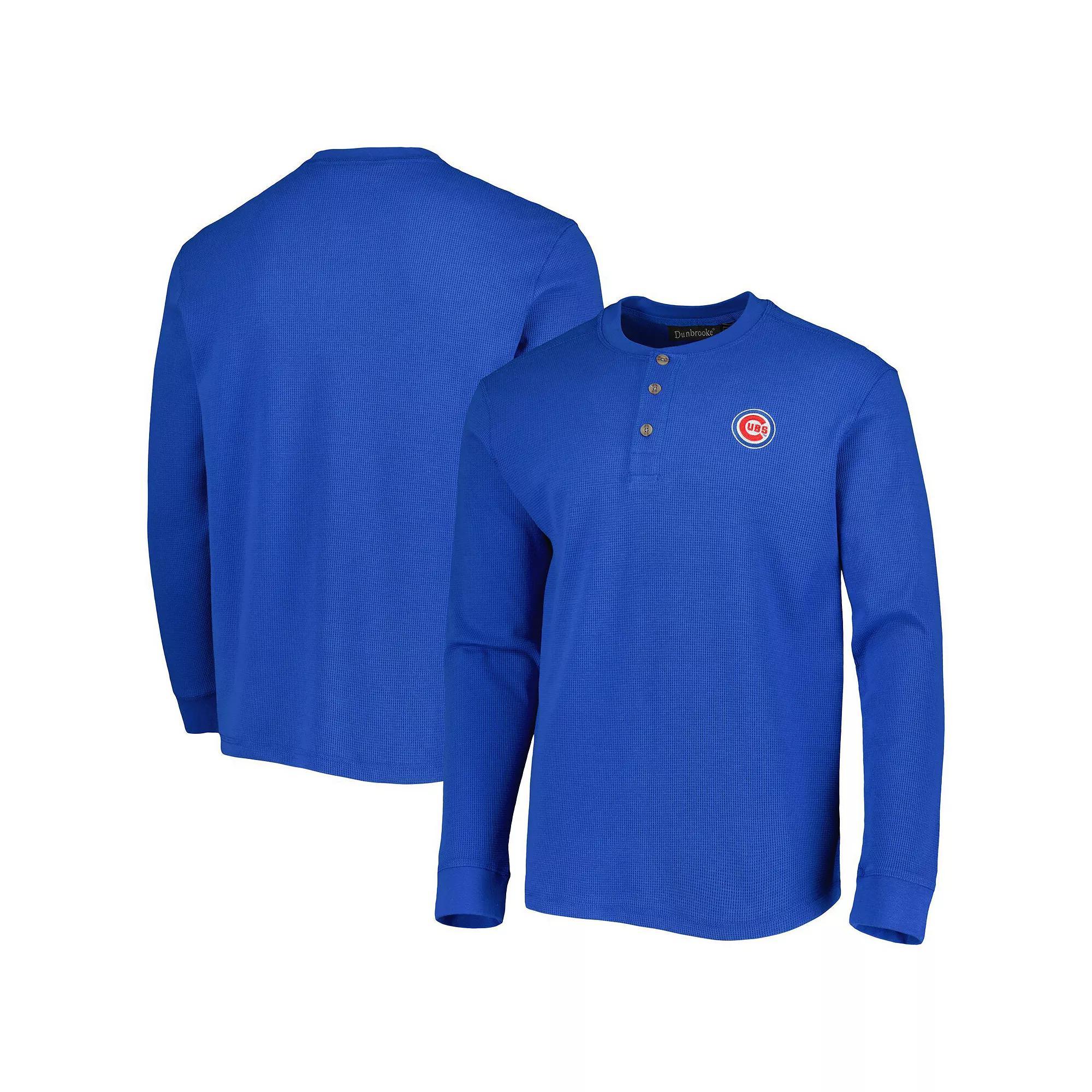 Men's Dunbrooke Chicago Cubs Royal Maverick Long Sleeve T-Shirt, Size: Medium, Blue Product Image