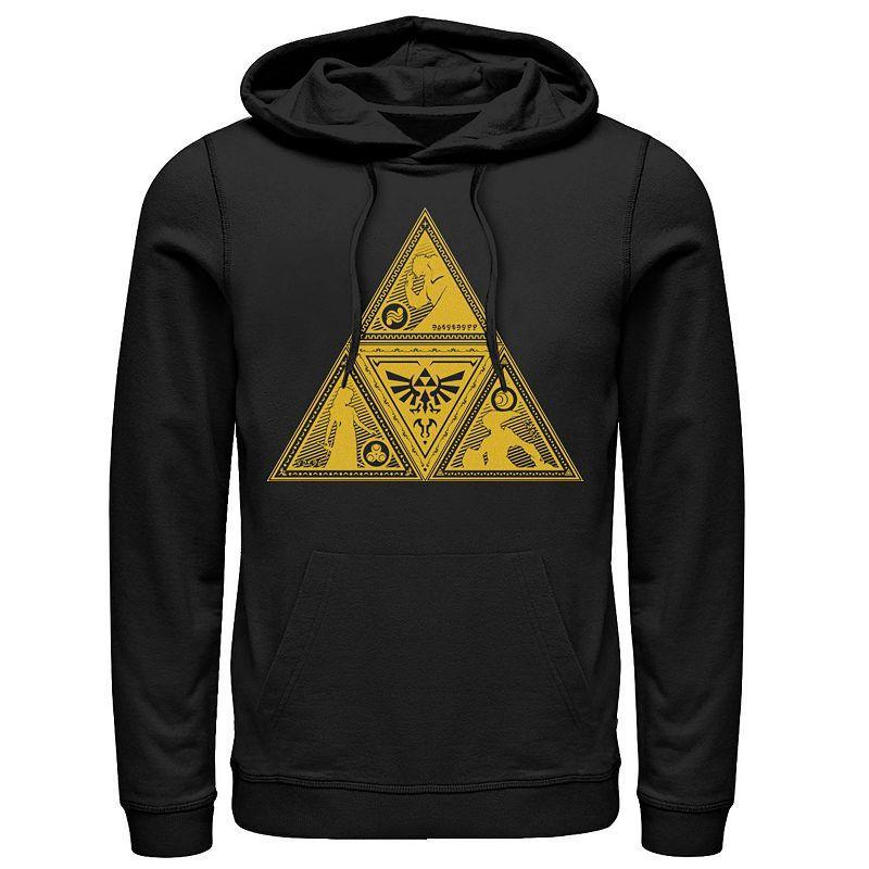 Mens Nintendo Legend Of Zelda Triforce Character Silhouette Fill Hoodie Product Image