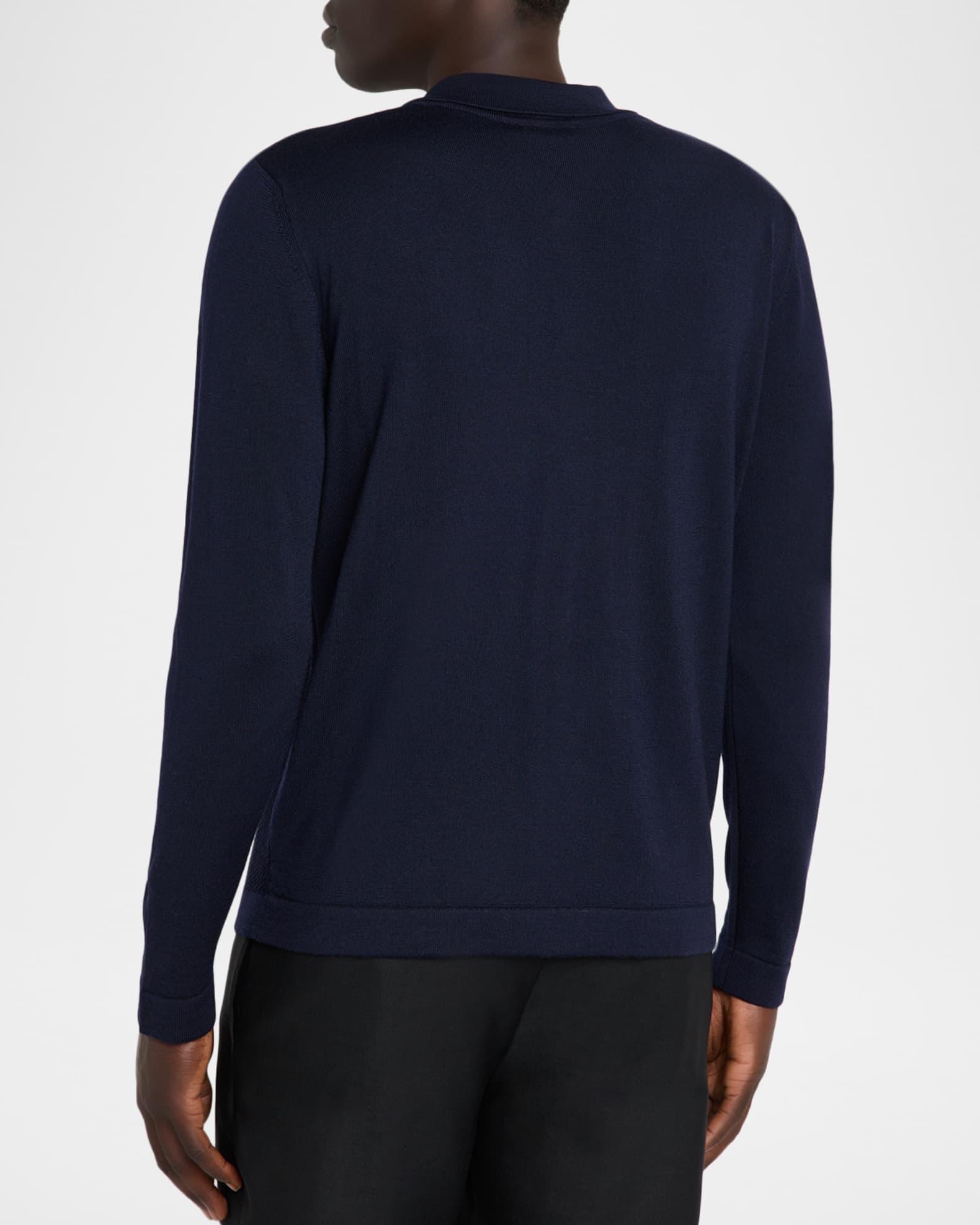 Men's Wool Jacquard Button-Front Sweater Product Image