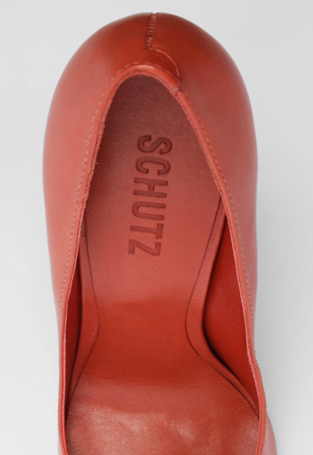 Lexi High Sculptural Red Pump Product Image