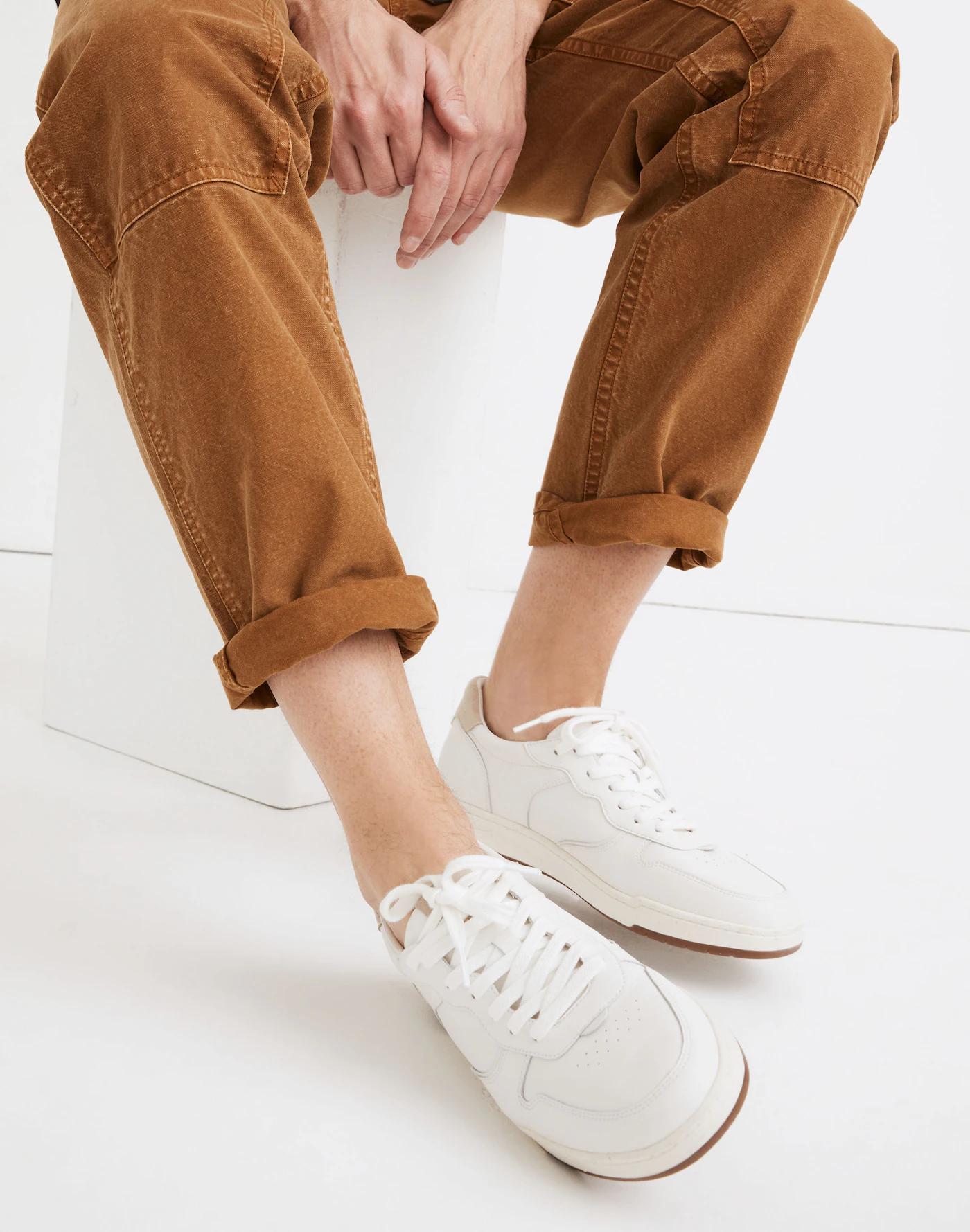 Court Sneakers in Colorblock Leather and Suede Product Image