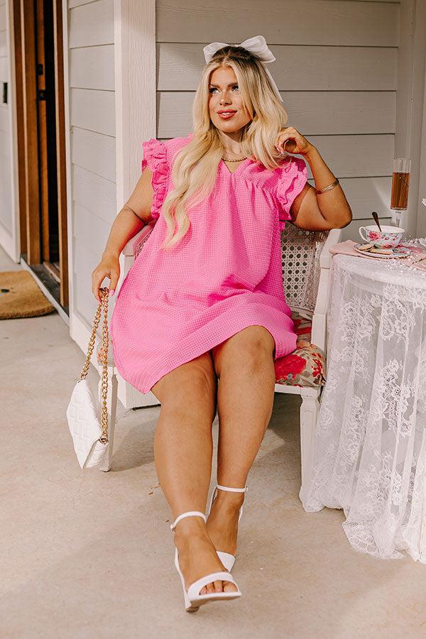Casually Chic Shift Dress In Pink Curves Product Image