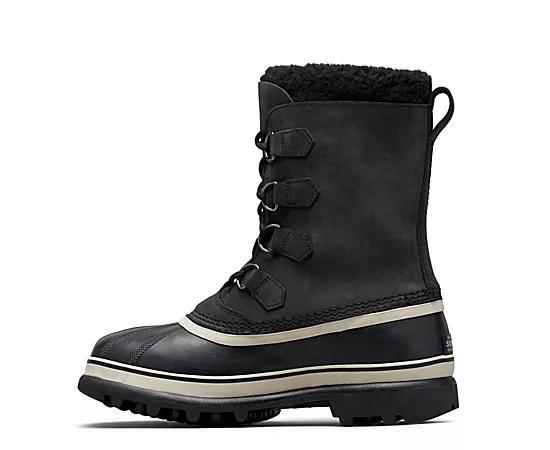 Sorel Mens Caribou Waterproof Nubuck Leather Cold-Weather Boots Product Image